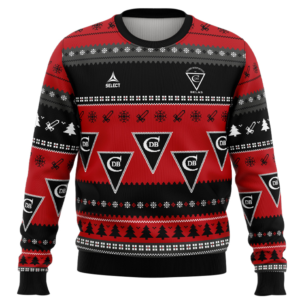 SWEAT NATAL VERMELHA E PRETA